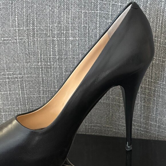 Giuseppe Zanotti Black Peep Toe Heels.  Size 38.5 EU - Picture 10 of 11